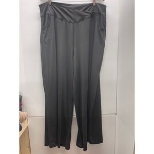 BloomChic Black Wide Leg Crossover V-Waist Pants Plus Size 26 NWT